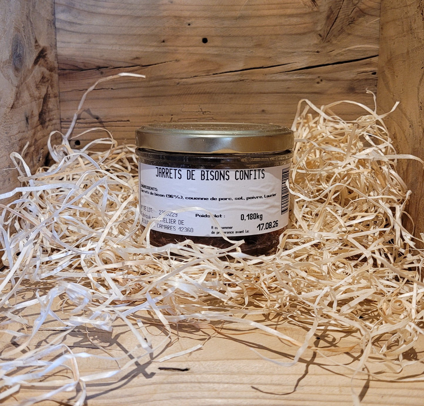 Jarret confit de Bison