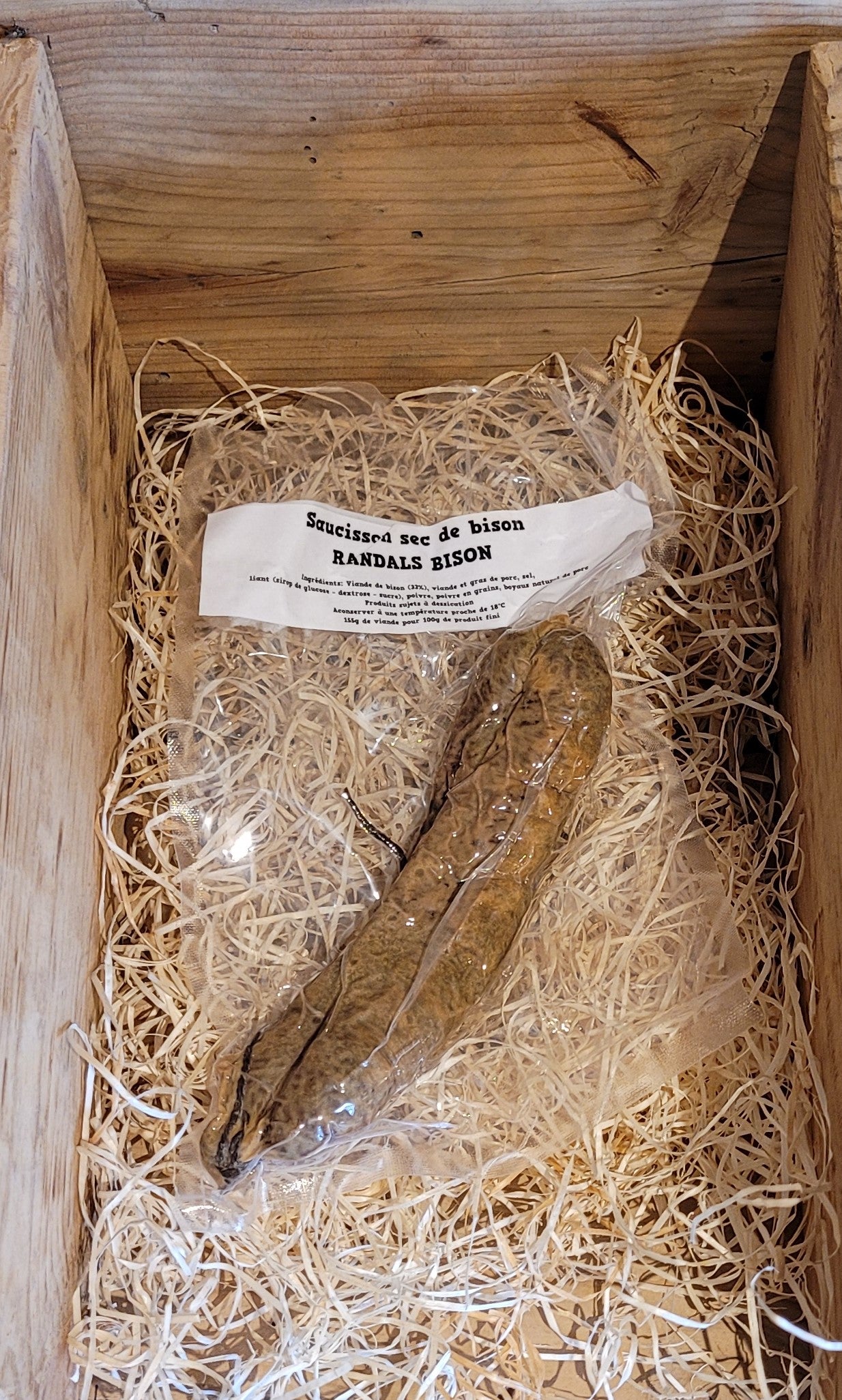 Saucisson sec de Bison
