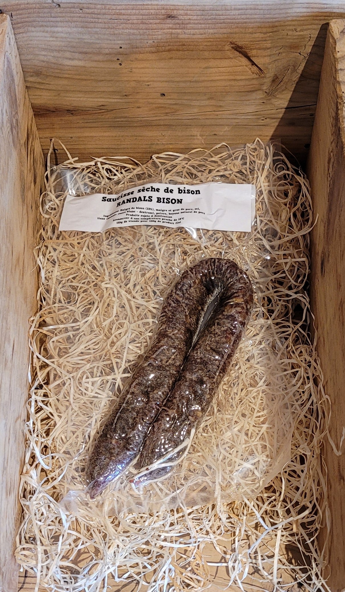 Saucisse sèche de Bison